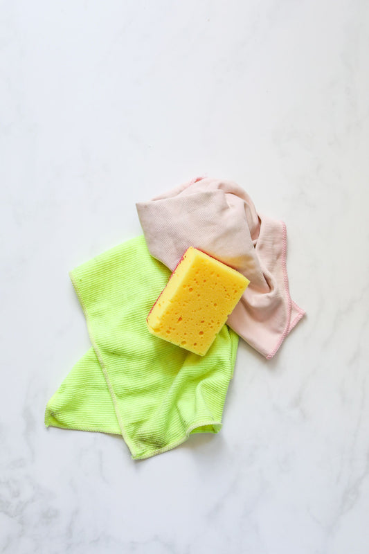 Cleaning a bathroom