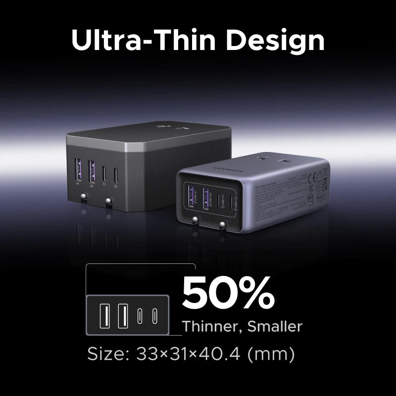 Whavi 45W Universal Travel Adapter - 6-Device Fast Charge