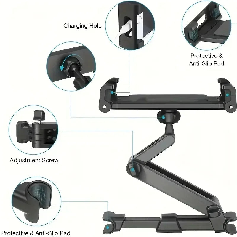 Whavi Car Tablet Headrest Holder - Back Seat Mount