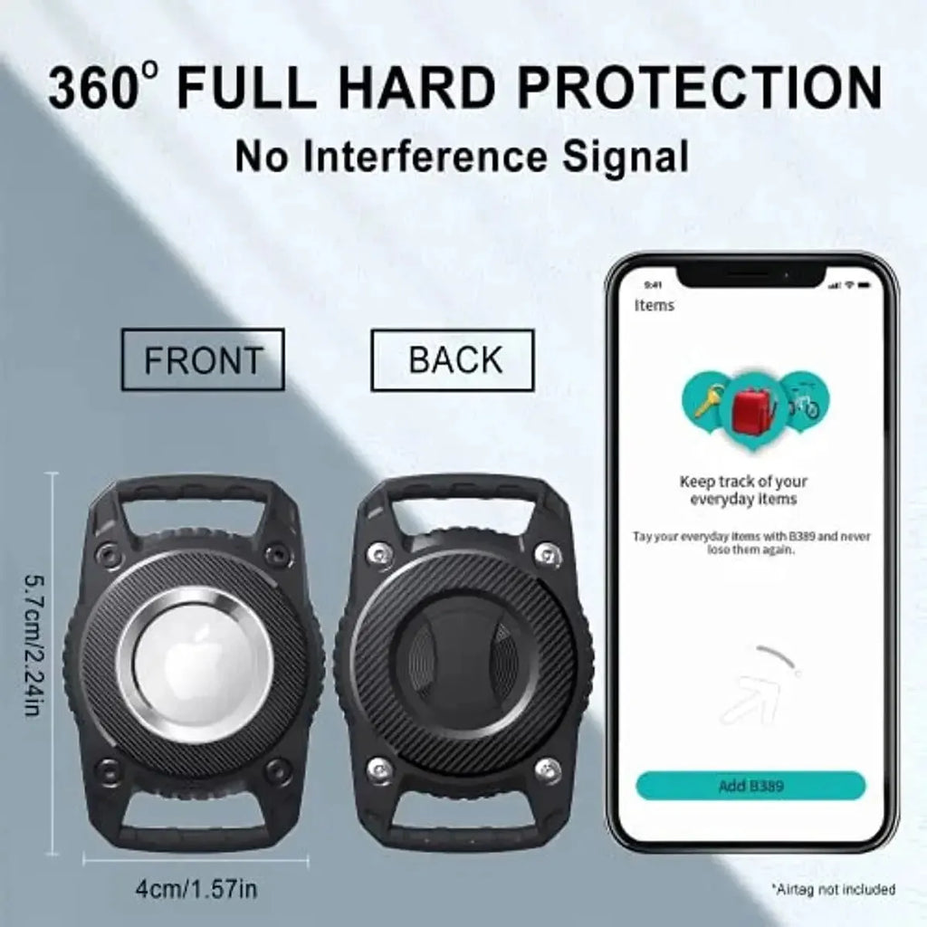 Whavi AirTag Holder - Waterproof Luggage Keychain