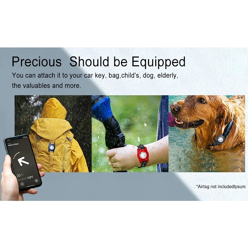 Whavi AirTag Holder - Waterproof Luggage Keychain