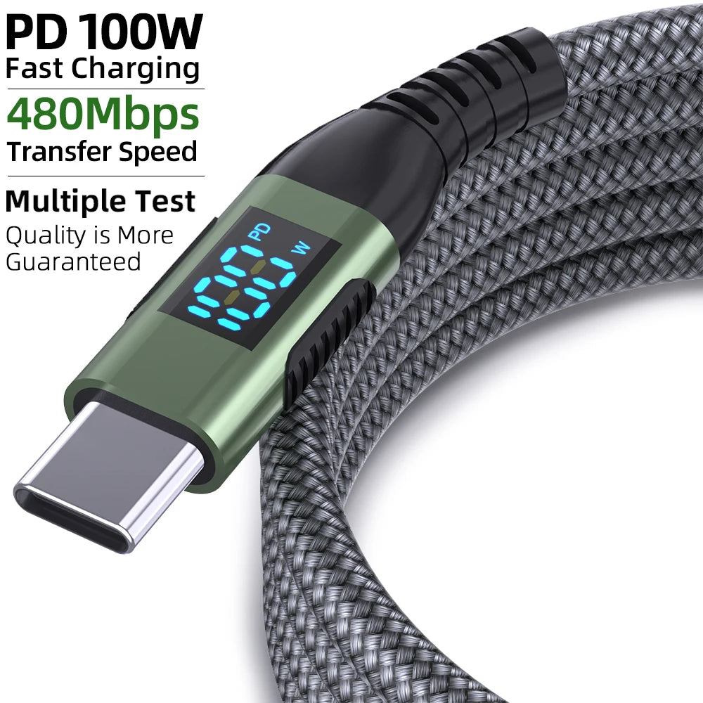 Whavi 100W USB-C to USB-C Fast Charging Cable