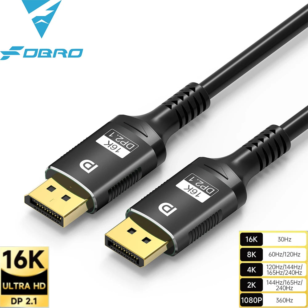 Whavi DisplayPort 2.1 Gaming Cable - 4K / 8K Ready