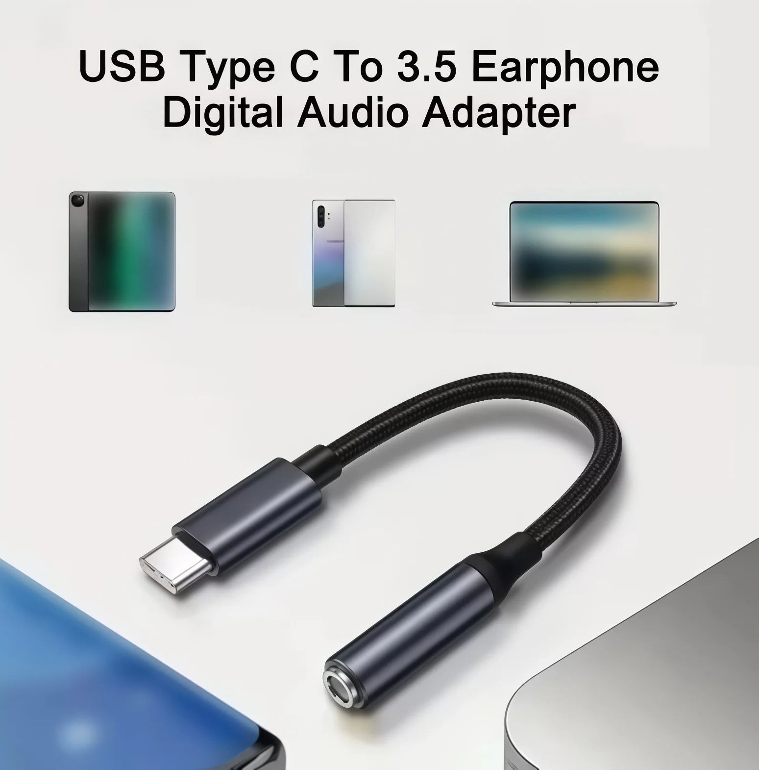 Whavi USB-C to AUX Adapter - 3.5mm Audio Jack