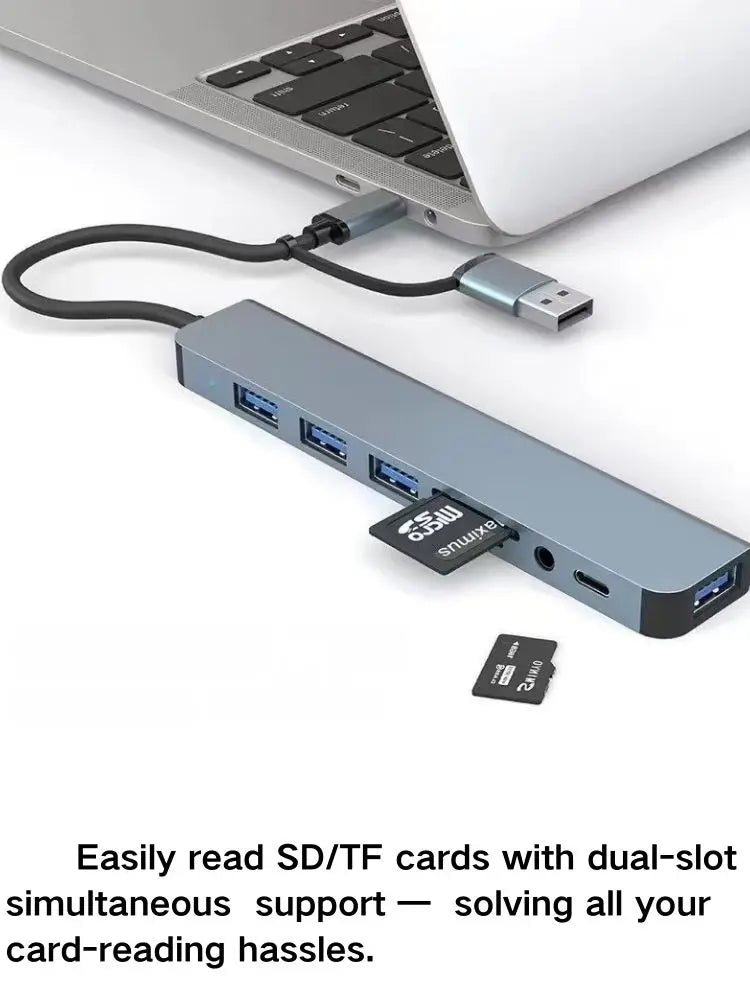 Whavi 3-in-1 USB-C Hub - HDMI, USB 3.0 & PD Charging