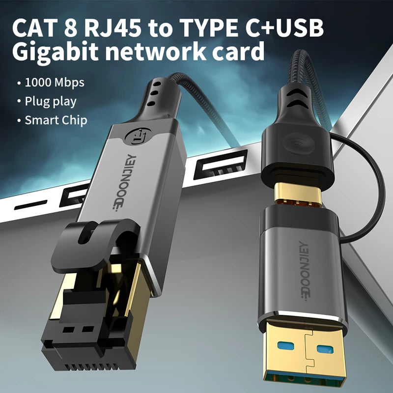 Whavi USB-C to Ethernet Adapter - Gigabit LAN