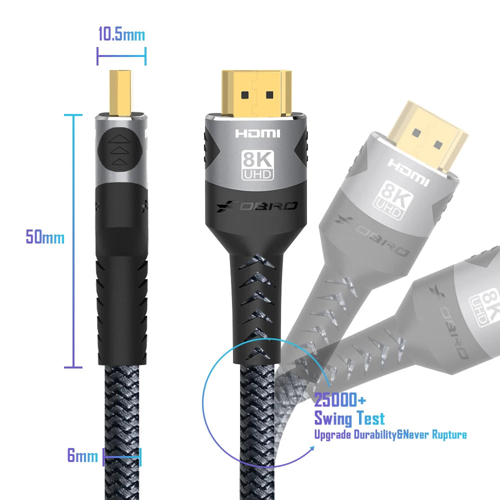 Whavi Ultra HD HDMI 2.1 Cable - 8K / 4K 120Hz