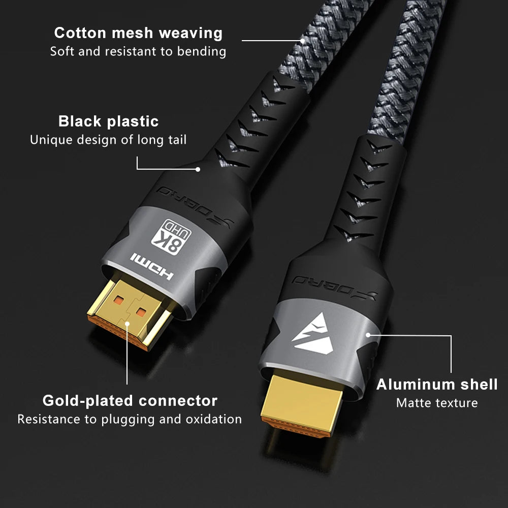 Whavi Ultra HD HDMI 2.1 Cable - 8K / 4K 120Hz