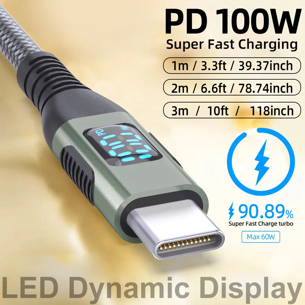 Whavi 100W USB-C to USB-C Fast Charging Cable