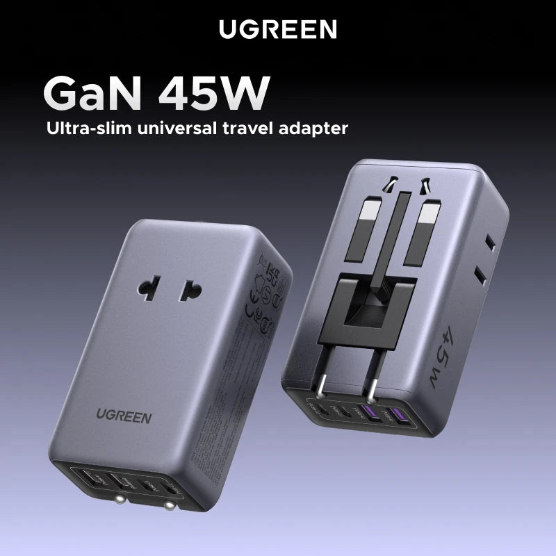 Whavi 45W Universal Travel Adapter - 6-Device Fast Charge