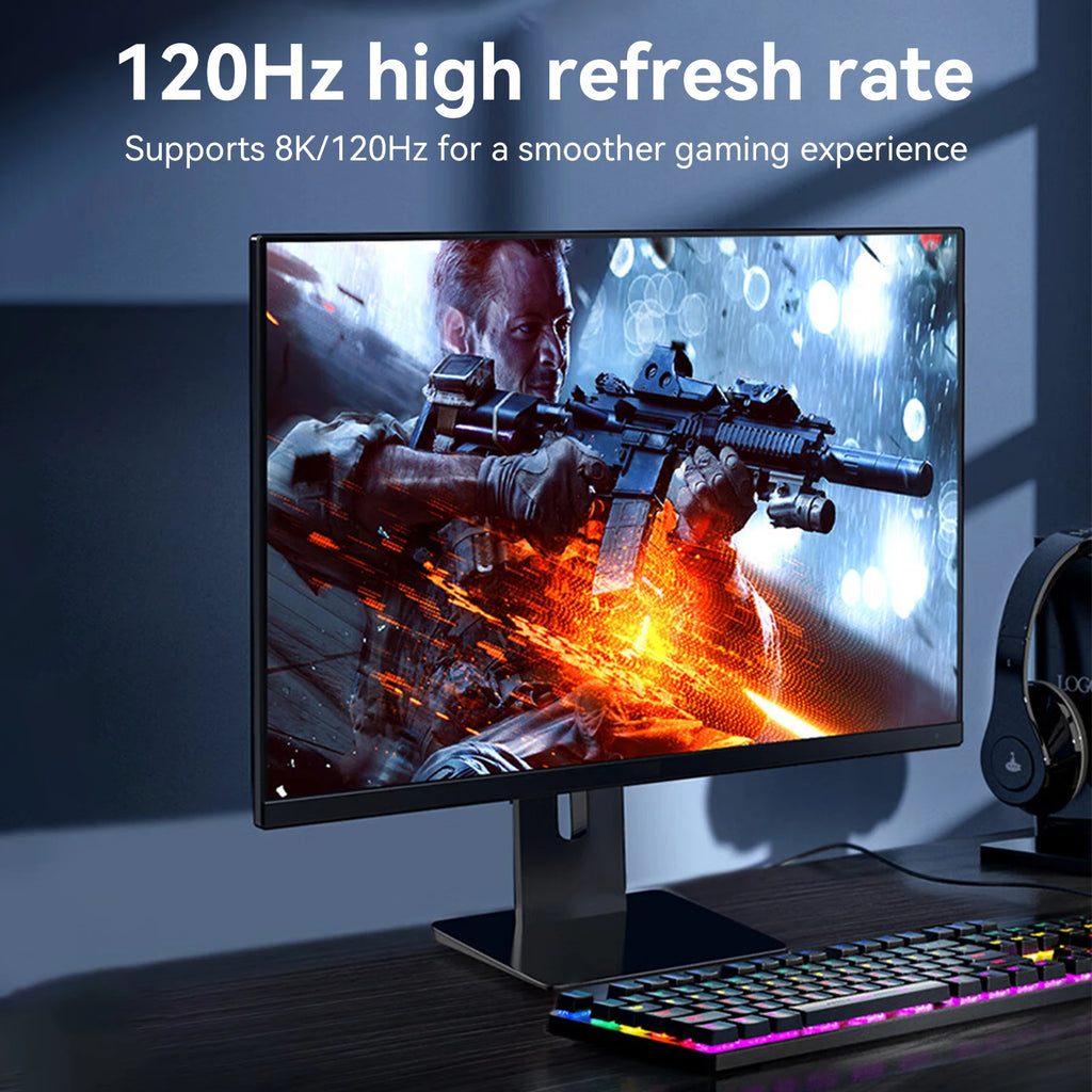 Whavi DisplayPort 2.1 Gaming Cable - 4K / 8K Ready