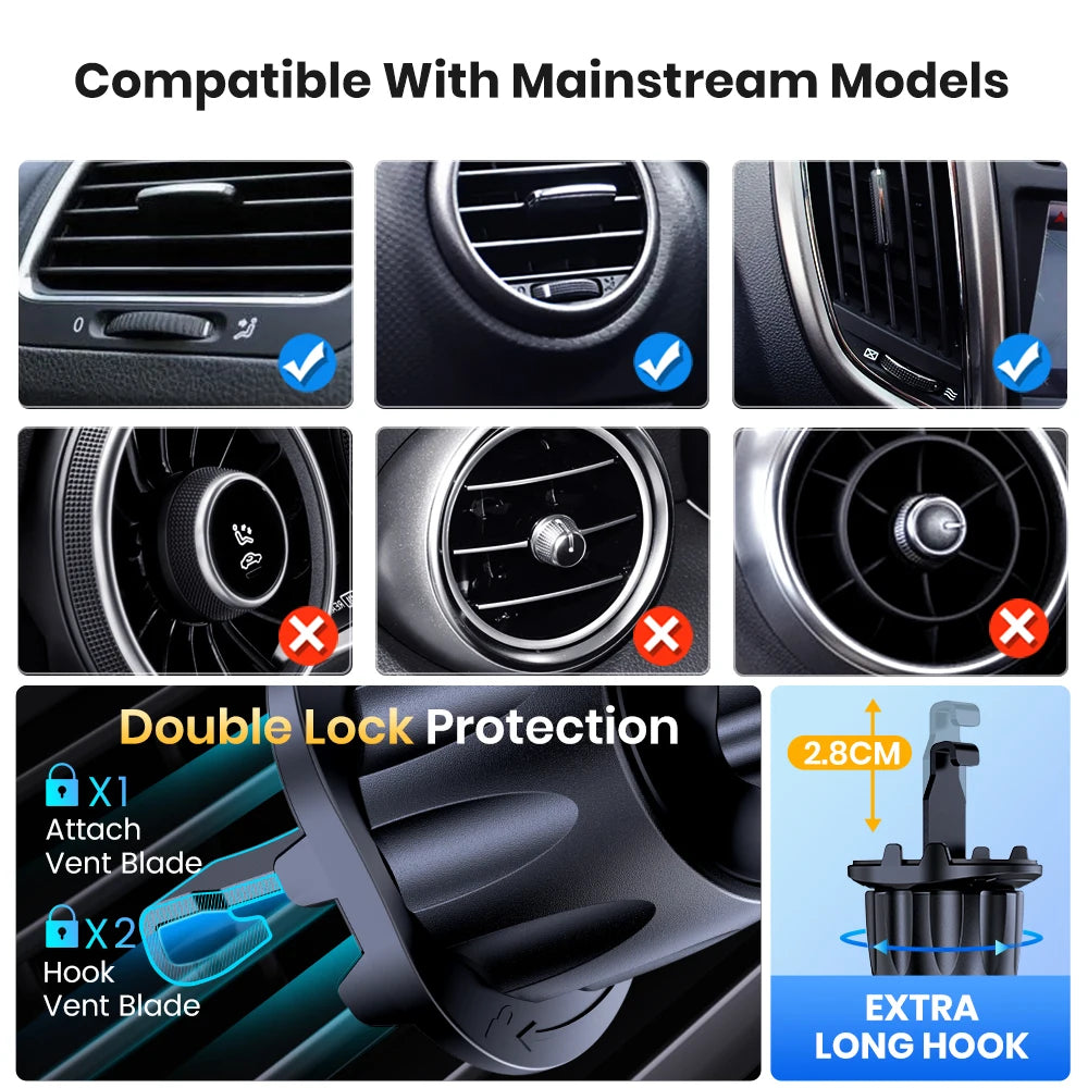 Whavi Magnetic Car Phone Mount - Air Vent Holder