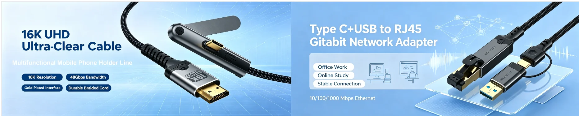 Whavi USB-C to Ethernet Adapter - Gigabit LAN