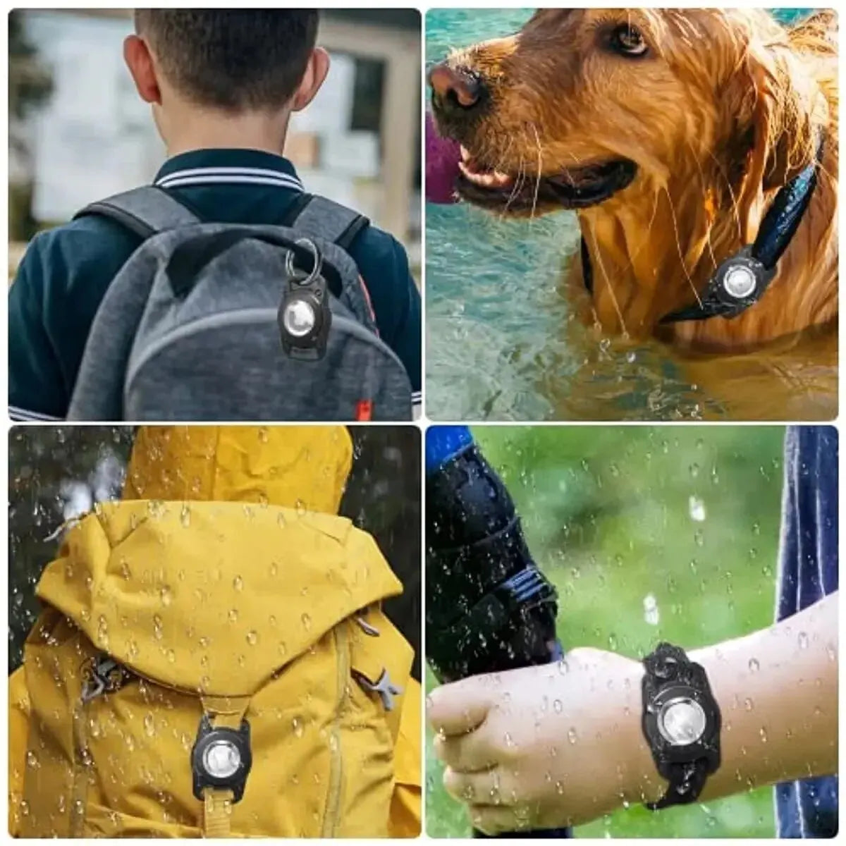 Whavi AirTag Holder - Waterproof Luggage Keychain