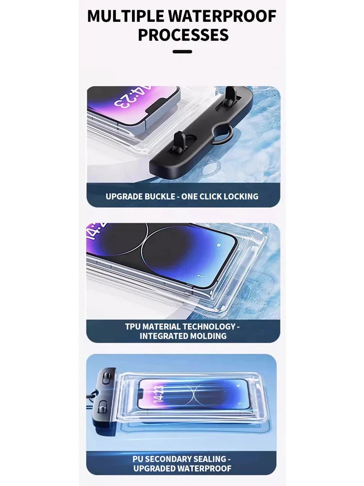 Whavi Waterproof Phone Pouch - Beach & Travel Dry Bag